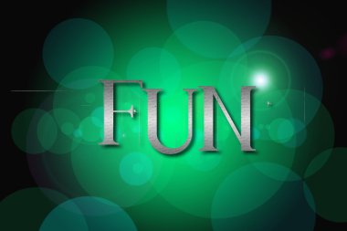 Vintage bokeh arka plan, işareti kavramı üzerinde eğlenceli kelime