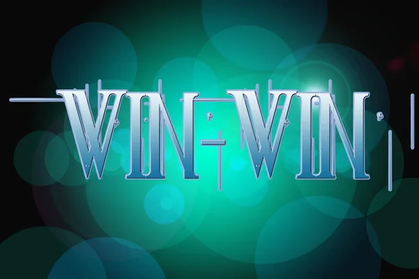 Win Win word on vintage bokeh background, concept sign — Stock Photo, Image