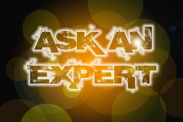 ASK AN EXPERT คอนเซ็ปต์ — ภาพถ่ายสต็อก