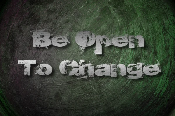 Be Open To Change Concept — Stock Photo, Image