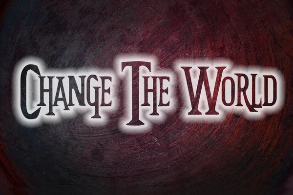 Change The World Concept — Stock Photo, Image