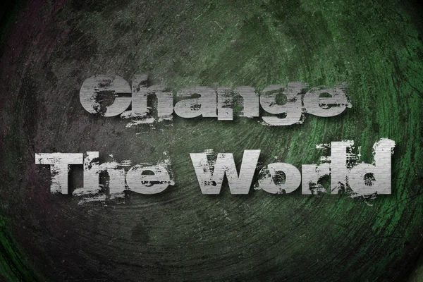 Change The World Concept — Stock Photo, Image