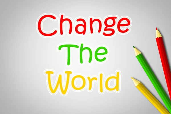 Change The World Concept — Stock Photo, Image
