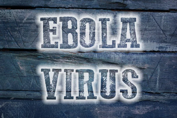 Концепция вируса Эболы — стоковое фото