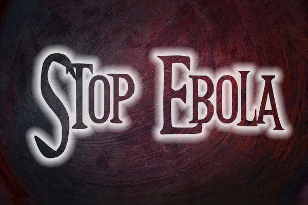 Arrêter le concept Ebola — Photo