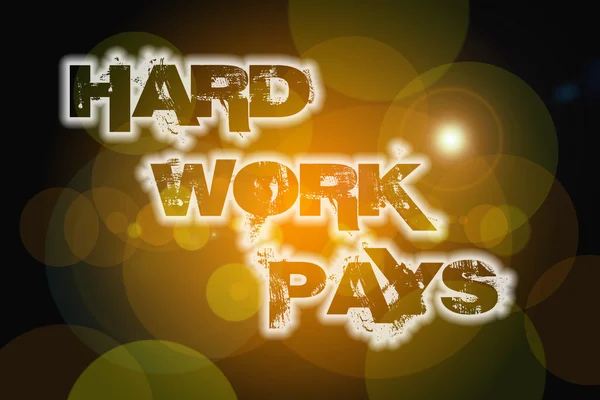 Trabalho duro paga Conceito — Fotografia de Stock