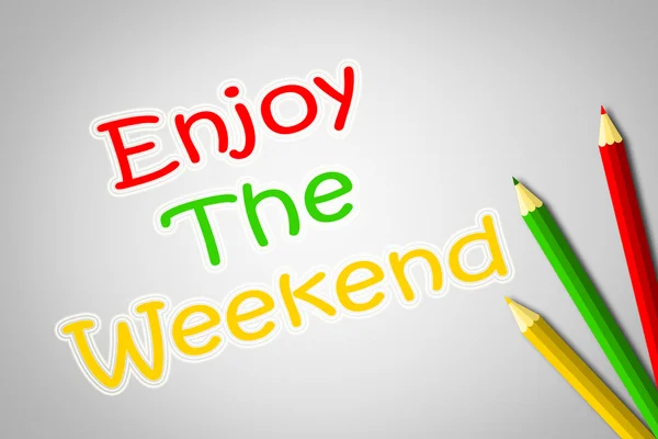 Enjoy The Weekend Concept — Stock Photo, Image