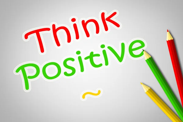 Concetto di pensiero positivo — Foto Stock