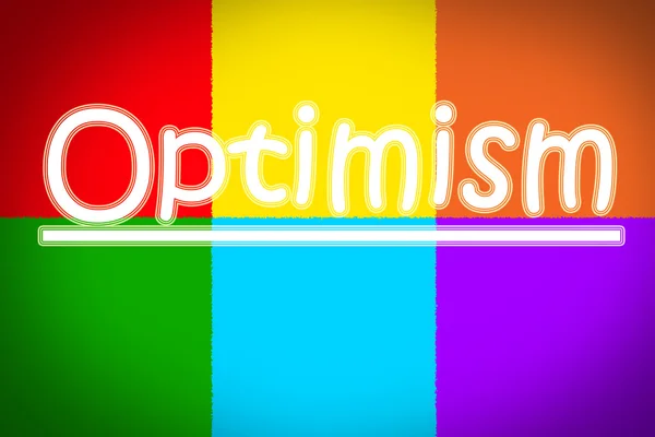 Концепция оптимизма — стоковое фото