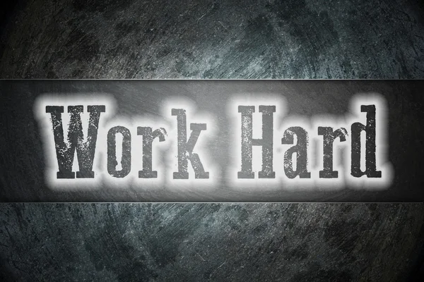 Werk Hard Concept — Stockfoto