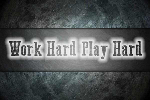 Werk Hard Play Hard Concept — Stockfoto