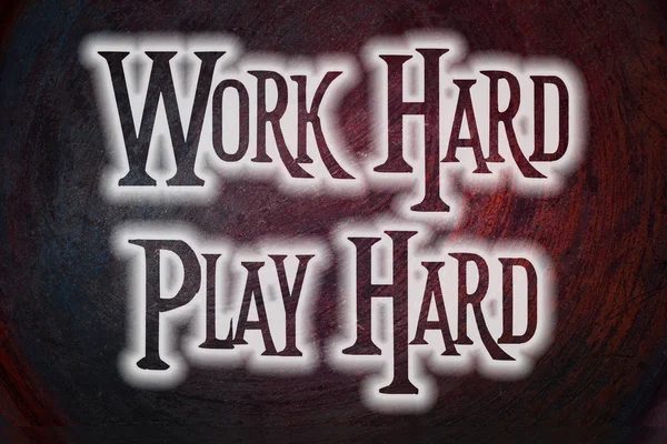 Werk Hard Play Hard Concept — Stockfoto