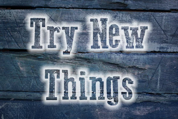 Try New Things Concept — Stock Photo, Image