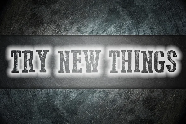 Try New Things Concept — Stock Photo, Image