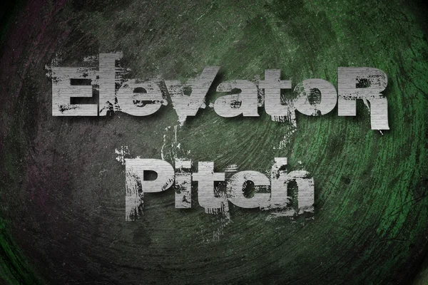 Concept van elevator pitch — Stockfoto