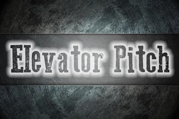 Concept van elevator pitch — Stockfoto