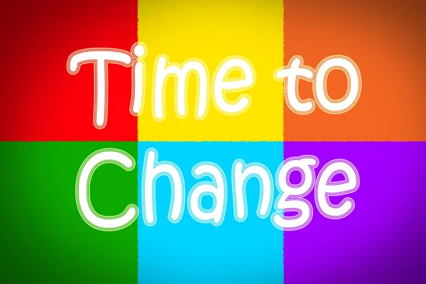 Time To Change Concept — Stock Photo, Image