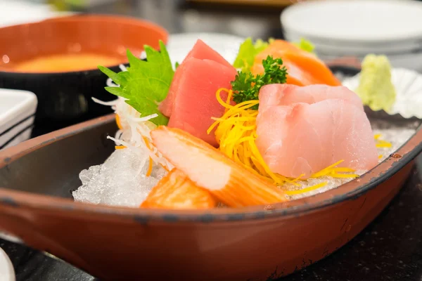 Sashimi stabilit în restaurantul japonez — Fotografie, imagine de stoc