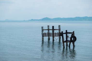 Koh Chang, deniz manzarası ve mavi gökyüzü 