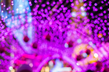 Ufuk ışık Festivali, soyut pembe bokeh