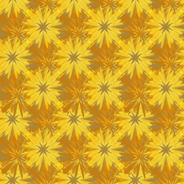 Modèle Complexe Abstrait Mosaïque Brun Jaune Sans Couture Idéal Pour — Image vectorielle