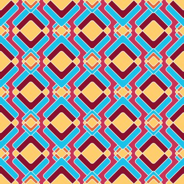 Doğu tarzında parlak eşkenar dörtgenler, ahududu arka planında kırmızı, mavi ve sarı renklerde kusursuz geometrik desenler. Göze çarpan reklam projelerinizden herhangi birinin modaya uygun ve göz alıcı dekorasyonu..