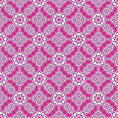 Parlak dikişsiz çapraz desen, eşkenlerden kıvırcık yıldızlar, morumsu arka plan. Kumaşlar, tekstil, hediye paketleme tasarımı, basılı malzemeler ve reklamlar için harika..