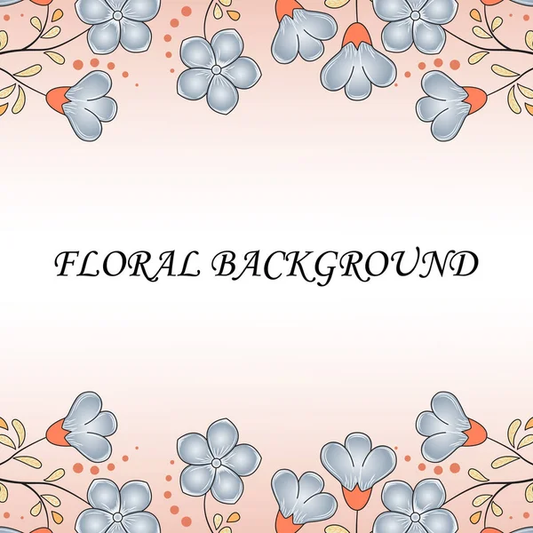 Primavera Fundo Floral Abstrato Cores Pastel Flores Linho Manatee Cor — Vetor de Stock