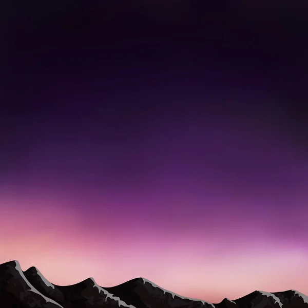 Vector Púrpura Puesta Sol Sobre Las Montañas Fondo Borroso Abstracto — Vector de stock