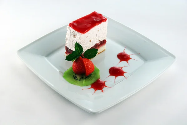 Strawberry cheesecake — Stock Photo, Image