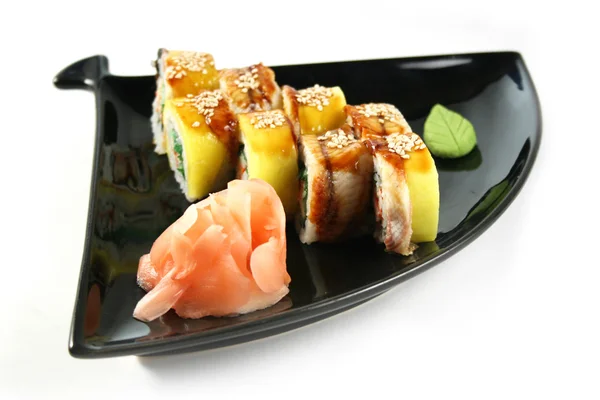 Sushi rill com enguia e caranguejo — Fotografia de Stock