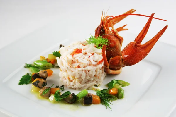 Risotto with crab — Stock Photo, Image