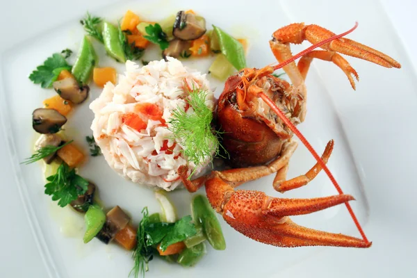 Risotto dengan kepiting — Stok Foto