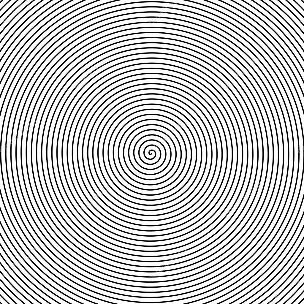 Black and white spiral