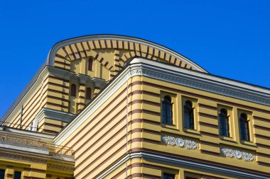 Tiflis, Gürcistan - 27 Ekim 2020: Rustaveli mağarasında Tiflis opera binası