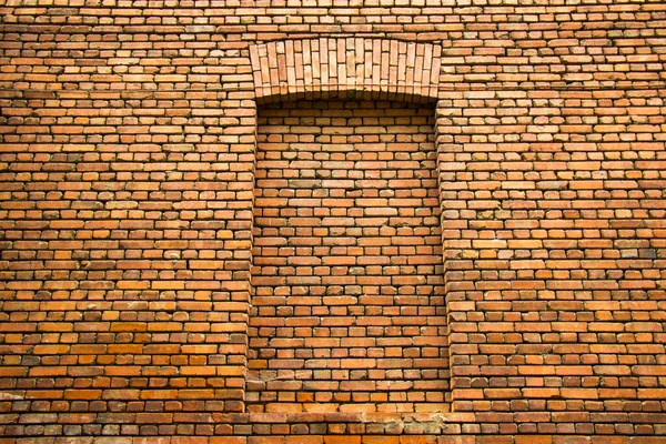 Brick Wall Background Texture Close Red Color — Stock Photo, Image