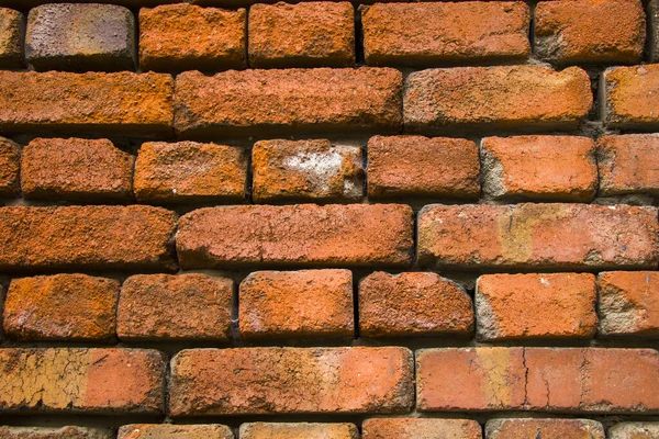 Tegel Vägg Bakgrund Och Textur Närbild Röd Färg — Stockfoto