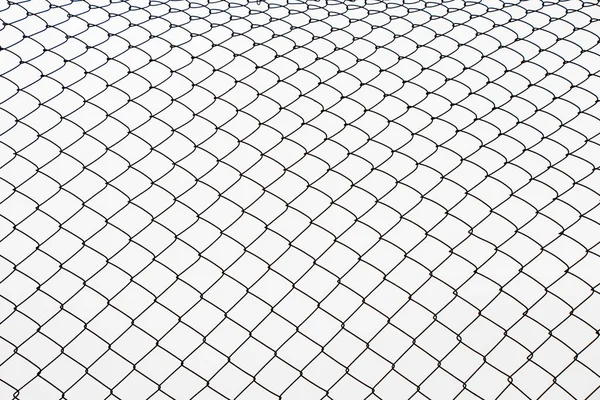 Металлический Забор Фон Реальный Забор Крупным Планом Текстура Белом Фоне — стоковое фото