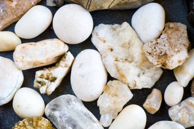 Büyük bir taş ve kaya grubu, taş zemin ve doku, taş madde.