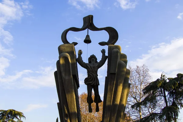 Тбилиси Грузия Декабря 2020 Года Памятник Родному Языку Парке Центре — стоковое фото