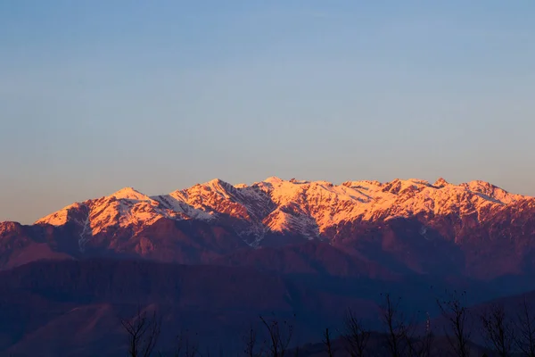 エグリシ山の風景 ジョージア州の冬の風景 — ストック写真