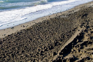 Karadeniz 'deki kumsal, Georgia' daki kumsal.