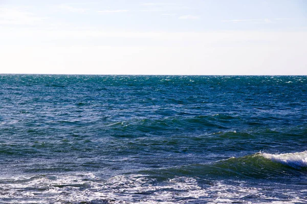 Zwarte Zee Landschap Uitzicht Zonnige Dag Blauw Water Georgië — Stockfoto