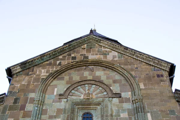 Catedral Svetitshkoveli Vista Para Igreja Antiga Arquitetura Famosa Mtskheta Geórgia — Fotografia de Stock