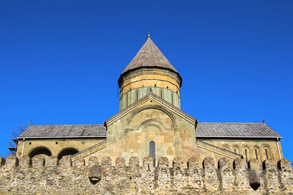 Svetitshkoveli Kathedraal Uitzicht Kerk Oude Beroemde Architectuur Mtskheta Georgië Reizen — Stockfoto