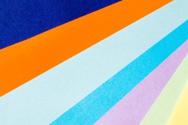 Renkli kağıt arkaplan, kağıt tahta ve geometrik şekiller, pastel renkli