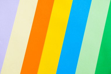 Renkli kağıt arkaplan, kağıt tahta ve geometrik şekiller, pastel renkli