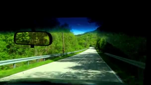 Дорожный Пейзаж Движущийся Автомобиль — стоковое видео