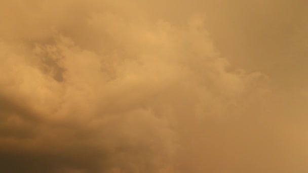 Bulutlar Fırtınalı Hava Dijital Sinema Arka Planı Bulutlar Gök Gürültüsü — Stok video