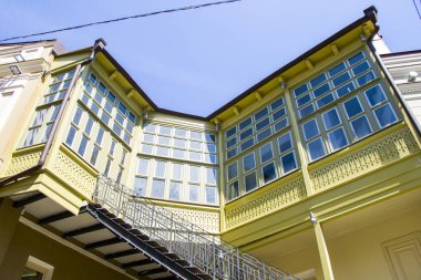 Gürcistan 'ın başkenti Tiflis' teki Gudiashvili meydanı..